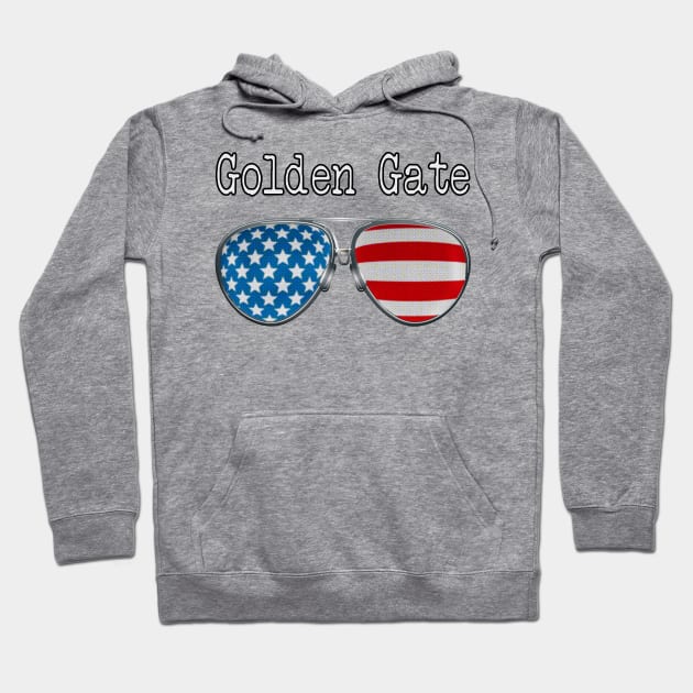 AMERICA PILOT GLASSES GOLDEN GATE Hoodie by SAMELVES